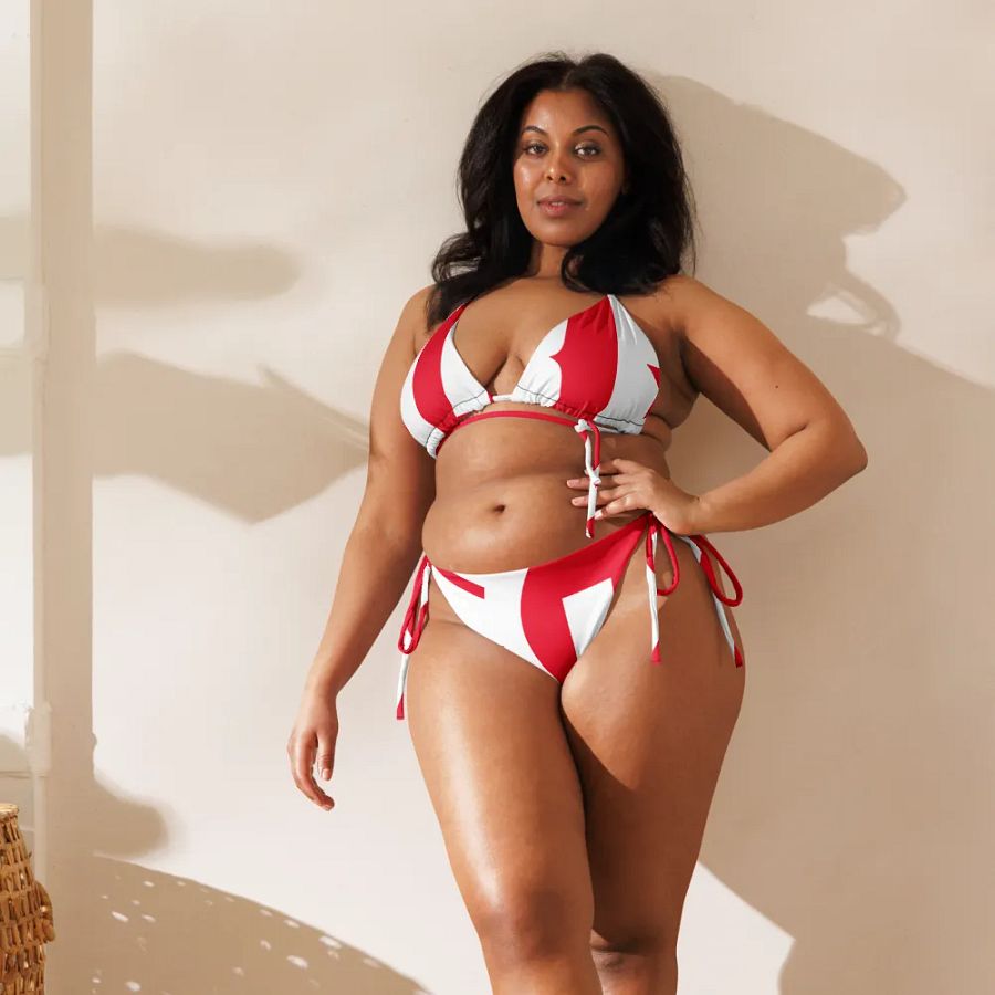 IFBNewsfeed.Org's All-Over Print Recycled String Bikini product image (10)