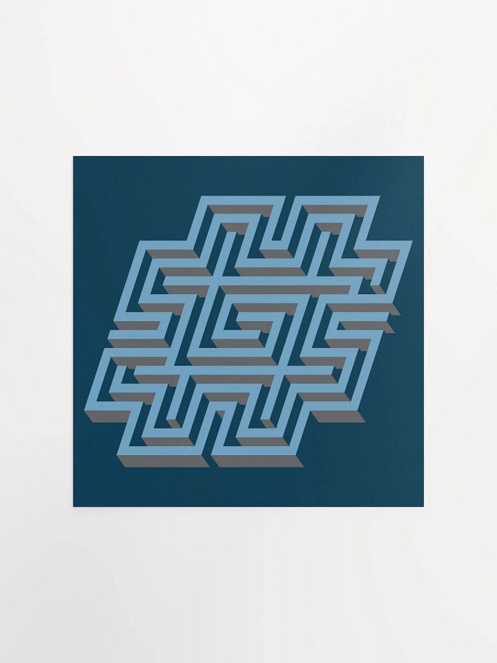 Hashtag Maze Matte Paper Poster product image (3)