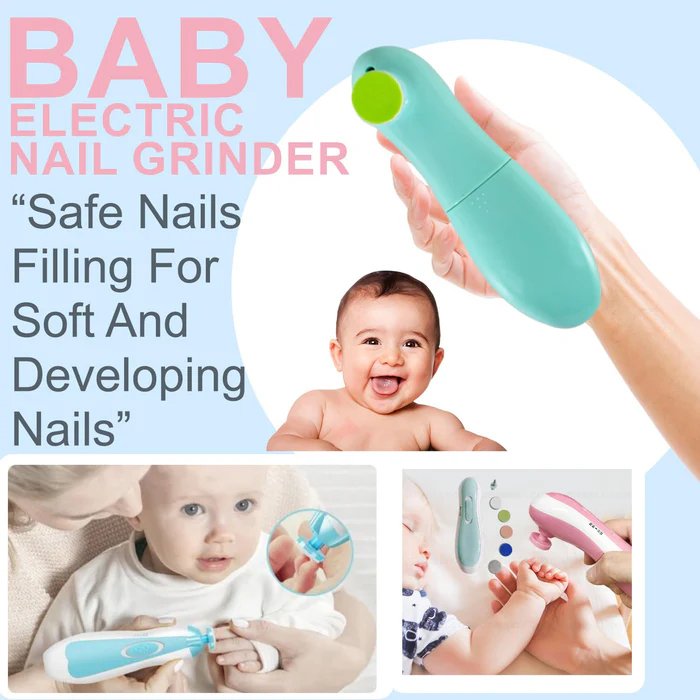 BABY NAIL TRIMMER / CLIPPERS | 6 GRINDING HEAD (MULTI COLOR / 1 PC / BATTERY NOT INCLUDED) product image (3)