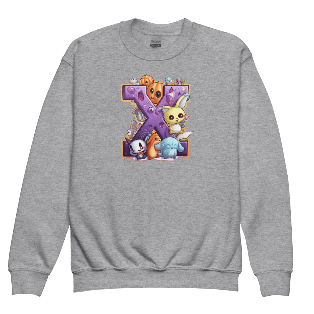 Cute Halloween Monogram Letter X Sweatshirt product image (3)