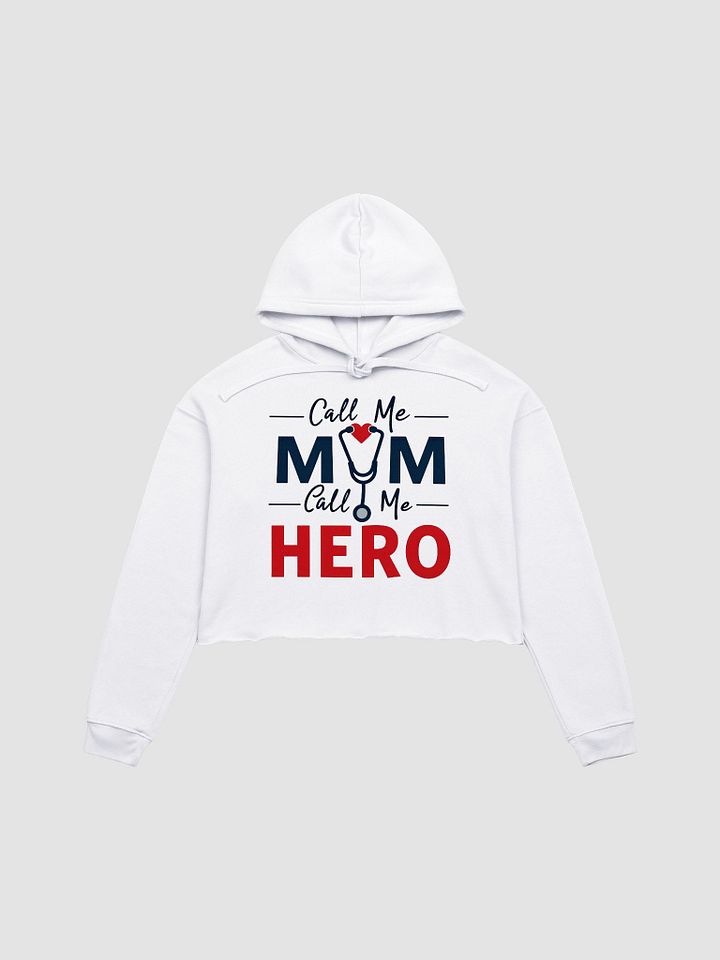Heroic Mom Crop Hoodie product image (4)