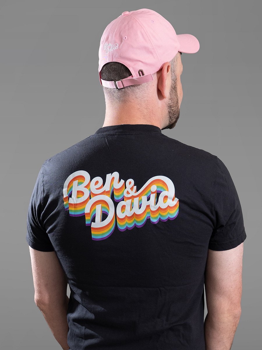 Men's Cruise with Ben and David Pride Logo T-Shirt - Black product image (5)