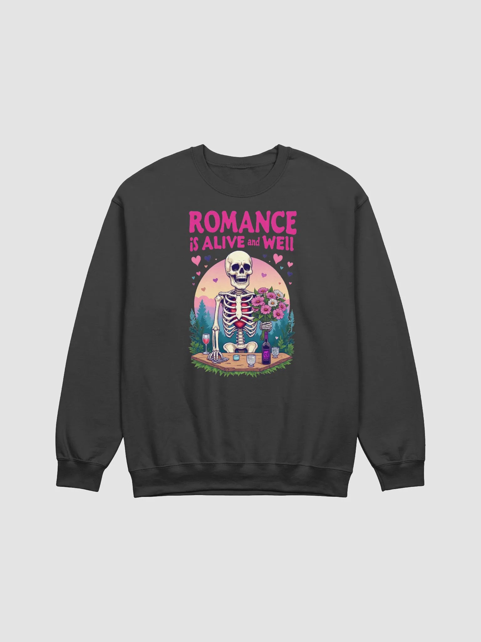 Skeleton Romance Crewneck Sweatshirt product image (7)
