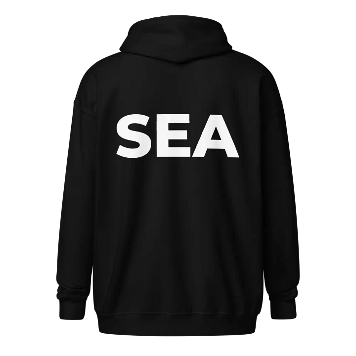SEA - Embroidered Zipped Hoodie (white) product image (2)