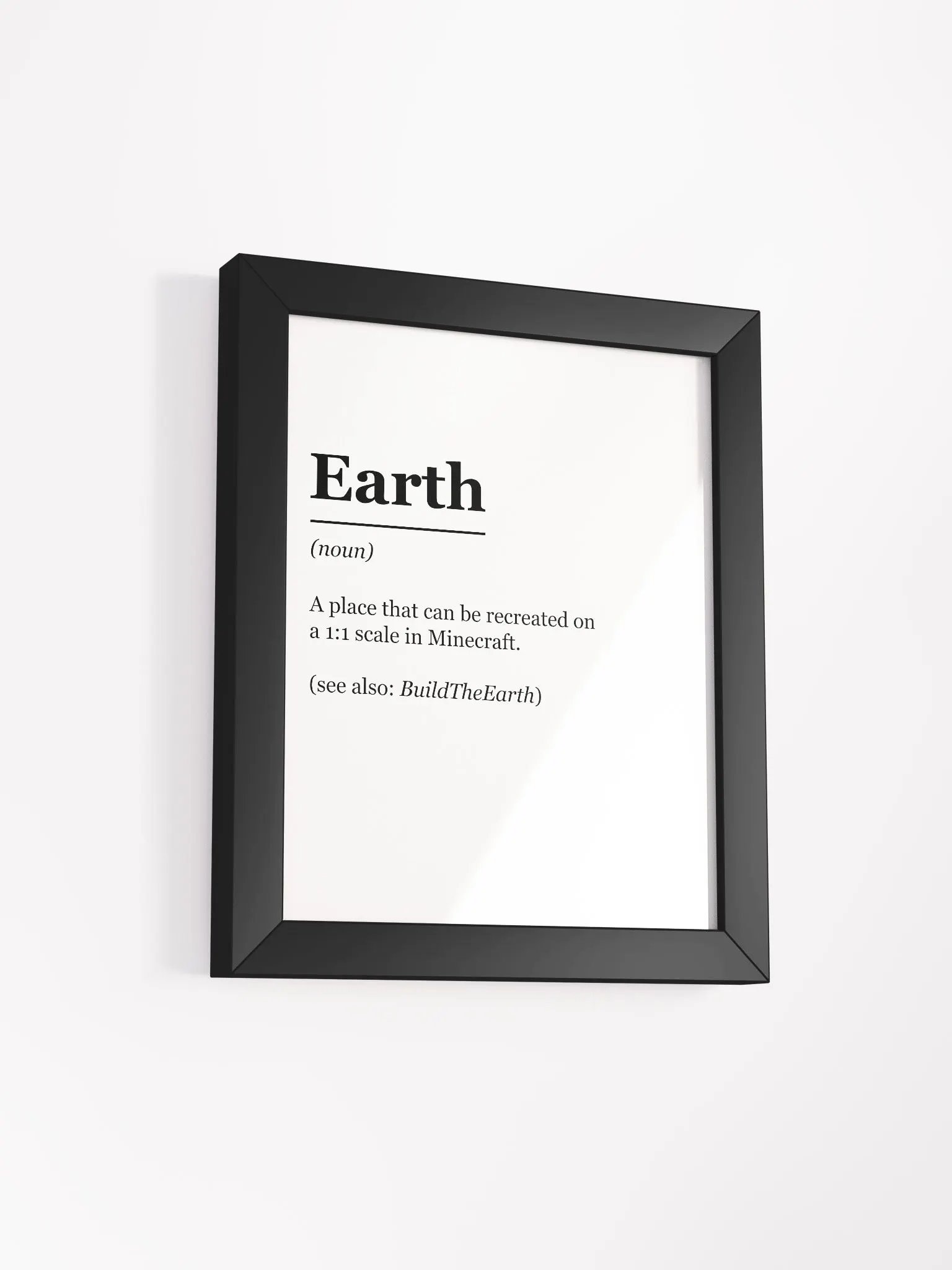 "Earth: Defined" Framed Poster product image (2)