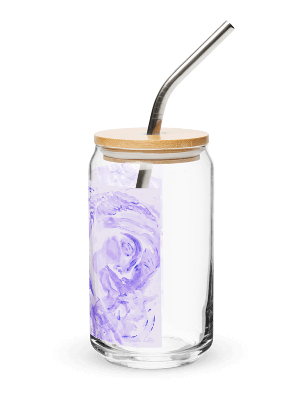 WRAPPED IN HOLY SPIRIT LAVENDER GLASS CUP product image (5)