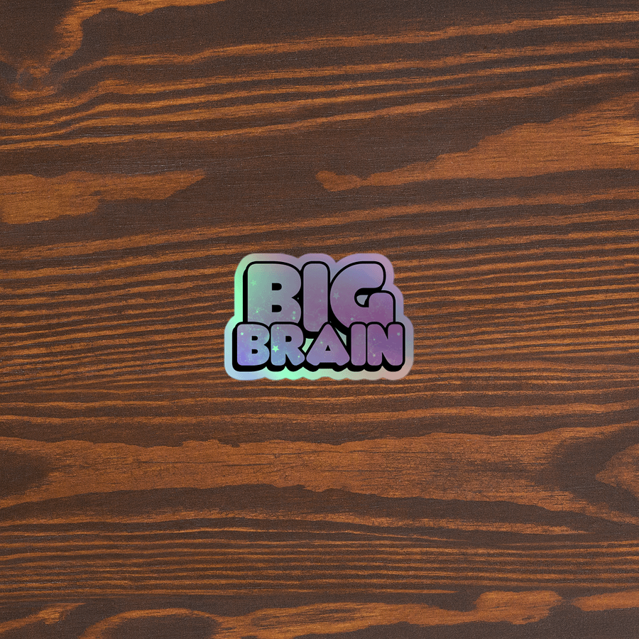 Big Brain Holographic Sticker product image (3)