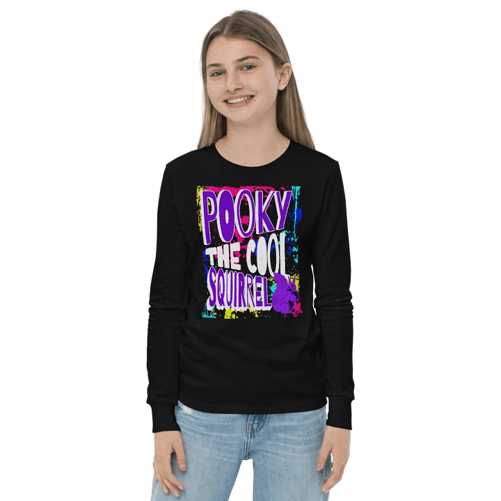 Pooky's Graffiti Squirrel Long Sleeve Tee product image (2)