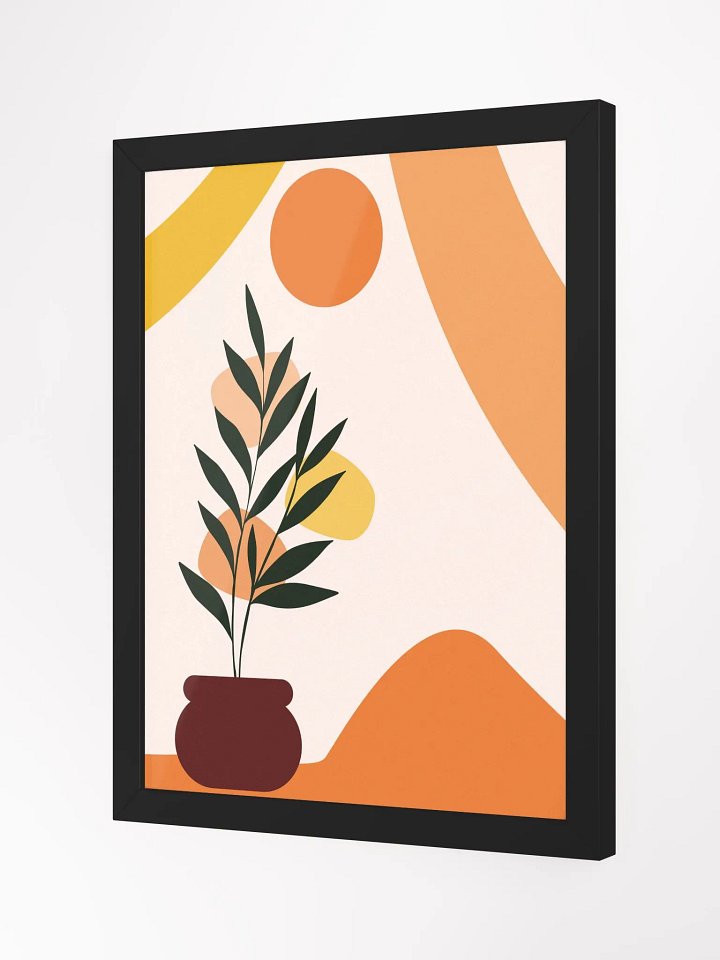 Geometric Plant Vibes Framed Poster product image (18)