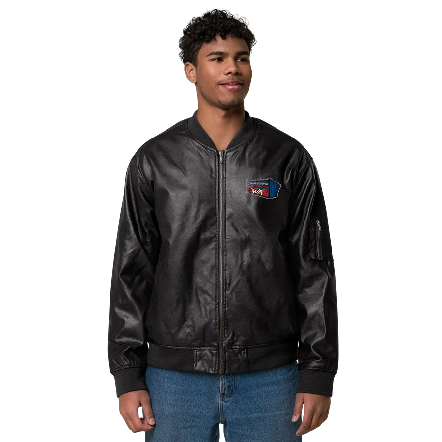 JWA Faux Leather Bomber Jacket product image (2)