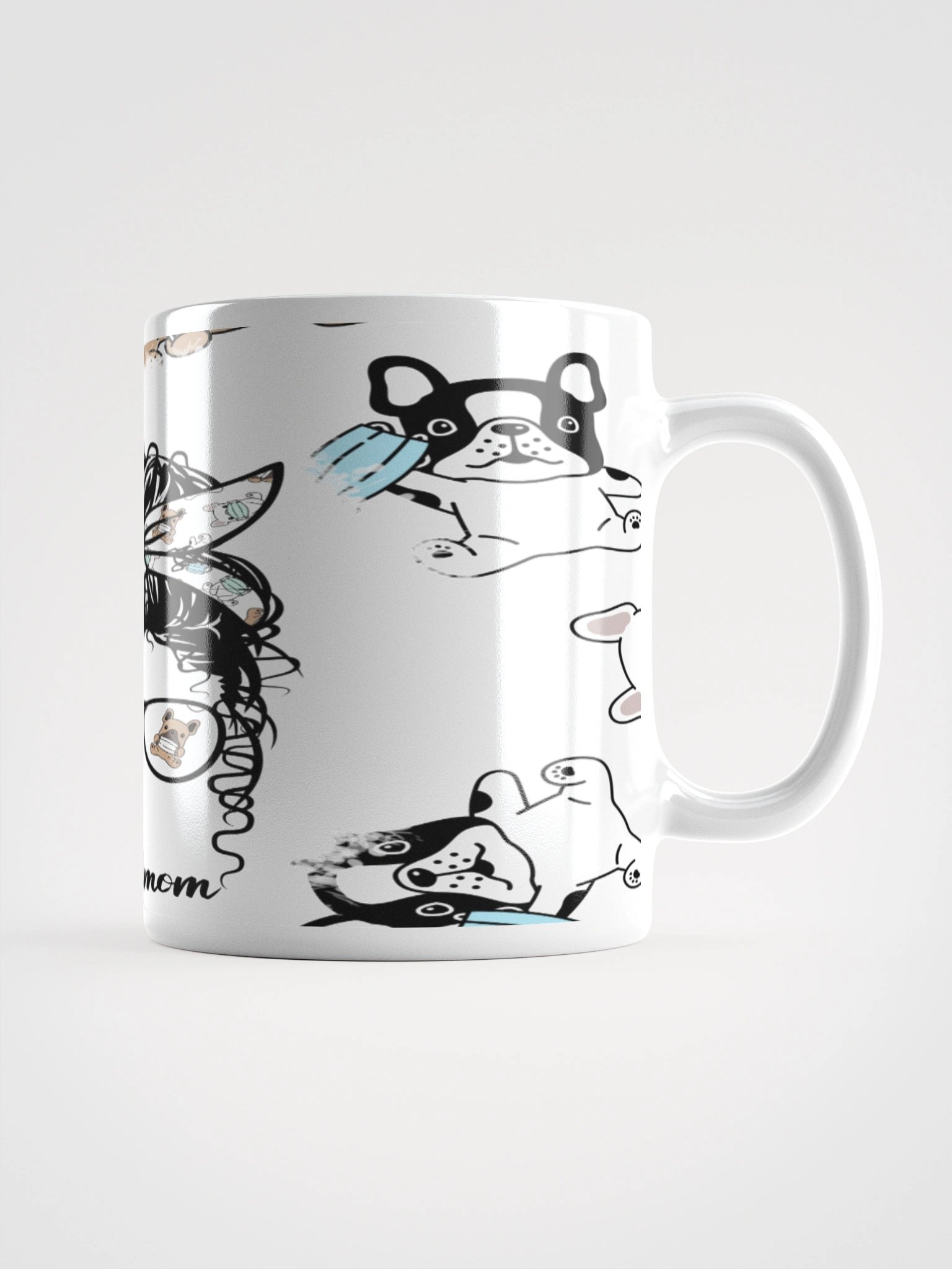 Dogmom Delight White Glossy Mug product image (2)