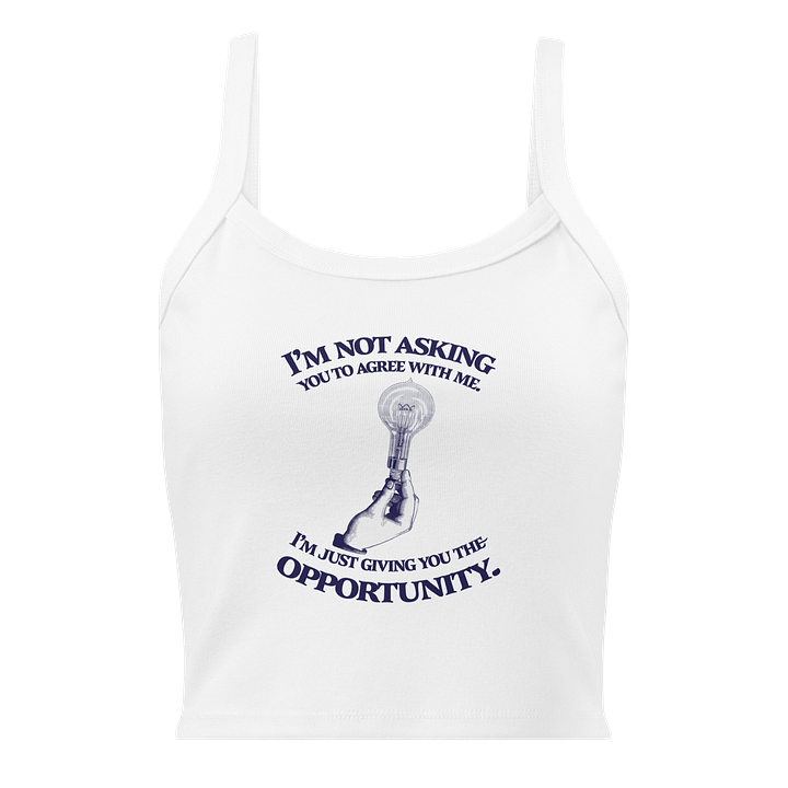 I'm Not Asking You Micro-Rib Tank Top product image (1)