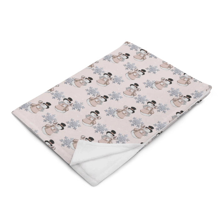 Pink Snowman Blanket product image (2)