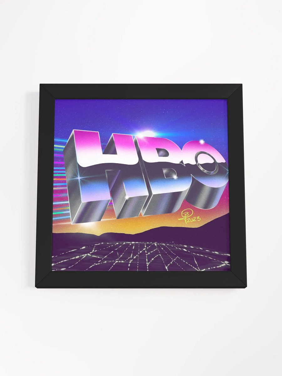 HBO Retro Chrome Framed Art product image (4)