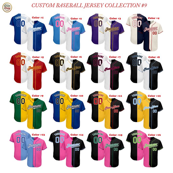 Authentic Baseball Jersey, Custom Baseball Jersey, Personalized Sport Jersey, Straight Lines 2 Color Left Right product image (1)
