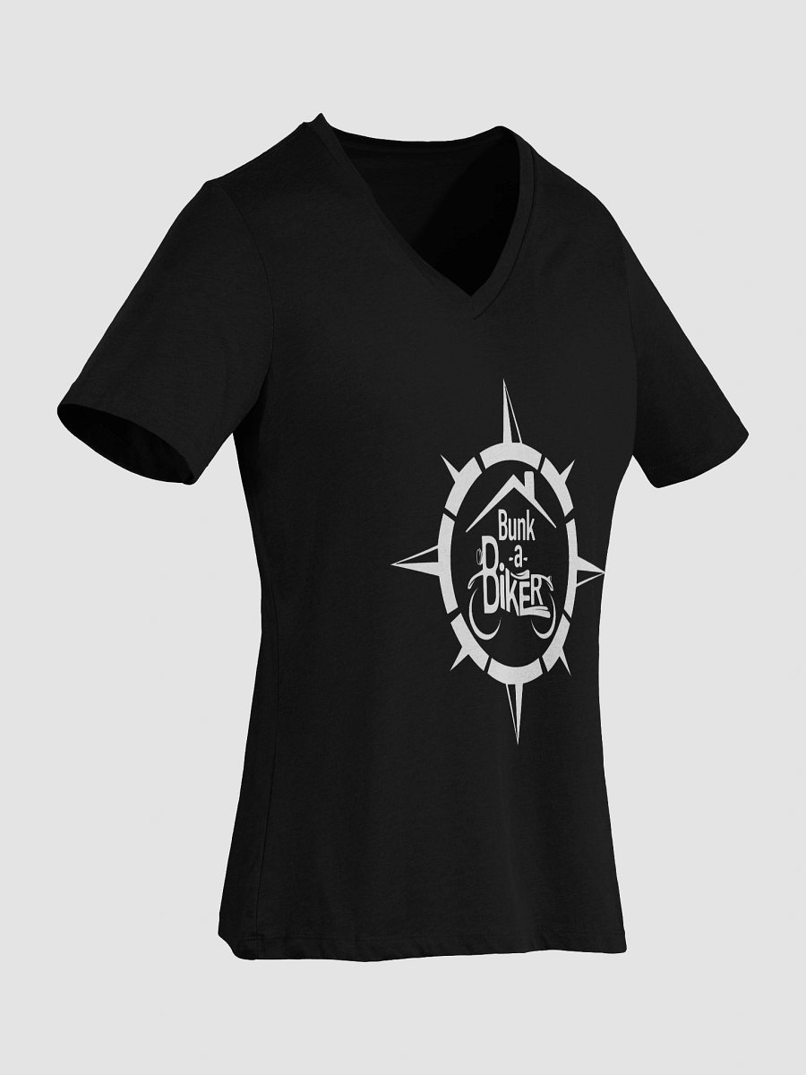 BaB Compass Women's V Neck Tee - White Logo product image (14)