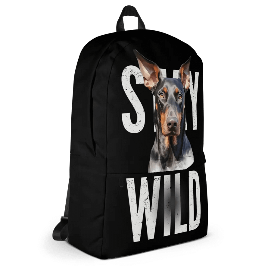 Stay Wild Doberman All-Over Print Backpack product image (5)