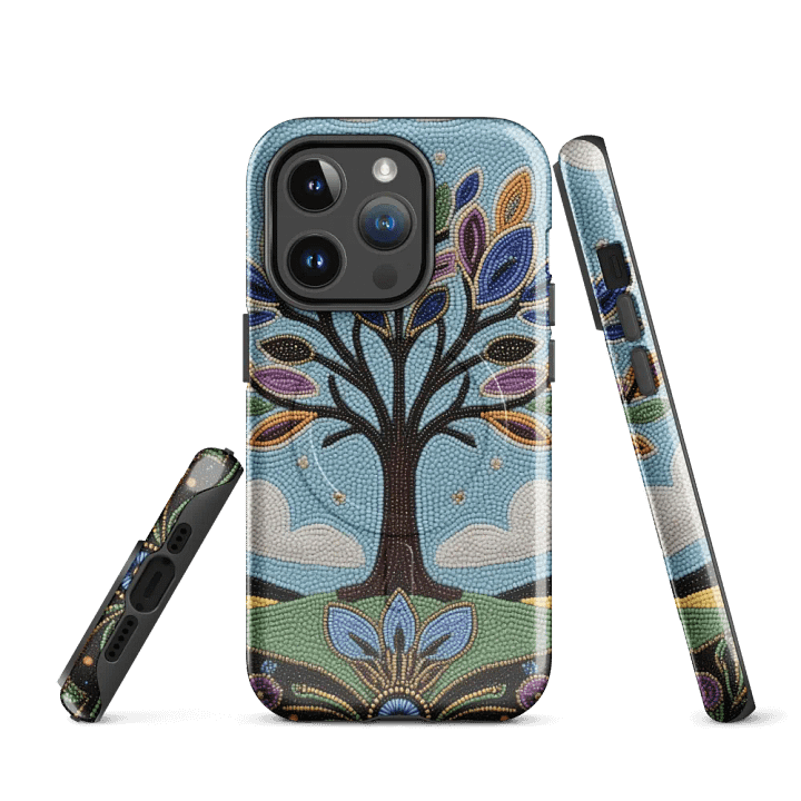 Colorful Tree faux-beaded MagSafe® iPhone® Tough Case product image (3)