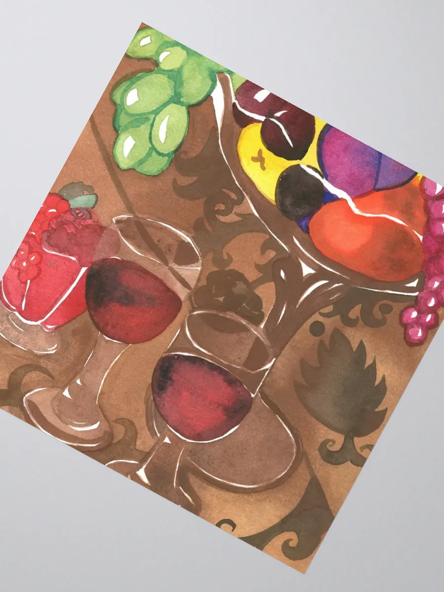 Wine and Fruits Sticker product image (4)