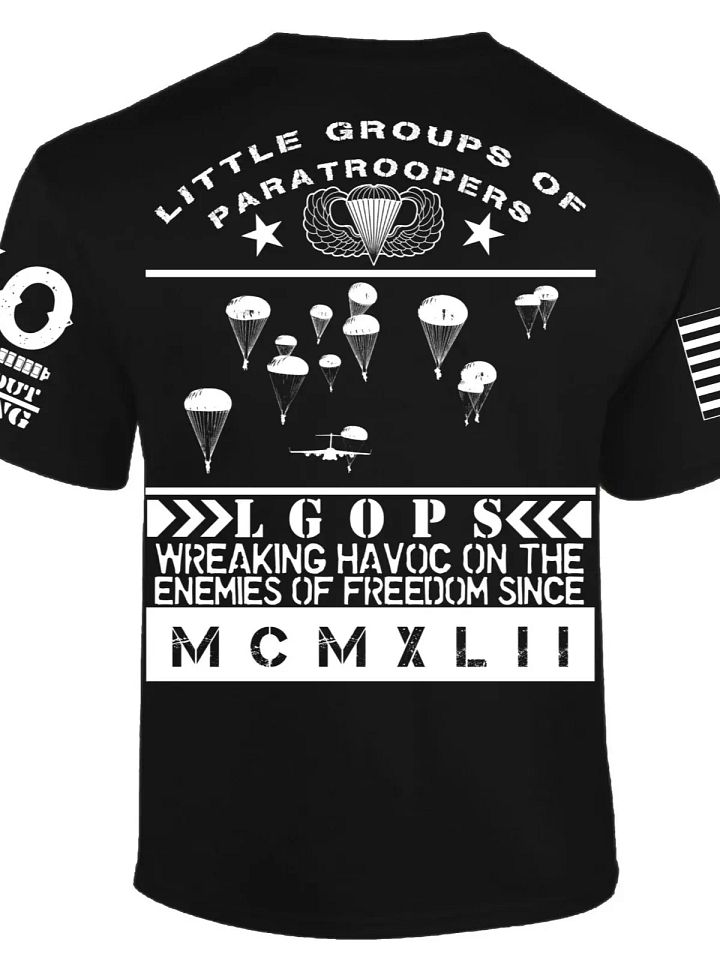 LGOPs T-shirt I Knives Out I Veteran I Military I Combat I Patriot I Airborne product image (2)