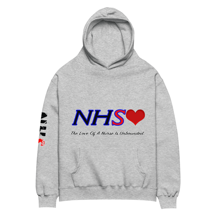 NHS Hoodie, Nurse Love, Healthcare Sweatshirt, Unbounded Love, Support NHS, Nurse Heart product image (8)