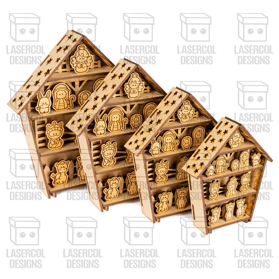 Nativity Scene (4 Sizes) - Christmas Files - Laser Cut Files product image (5)