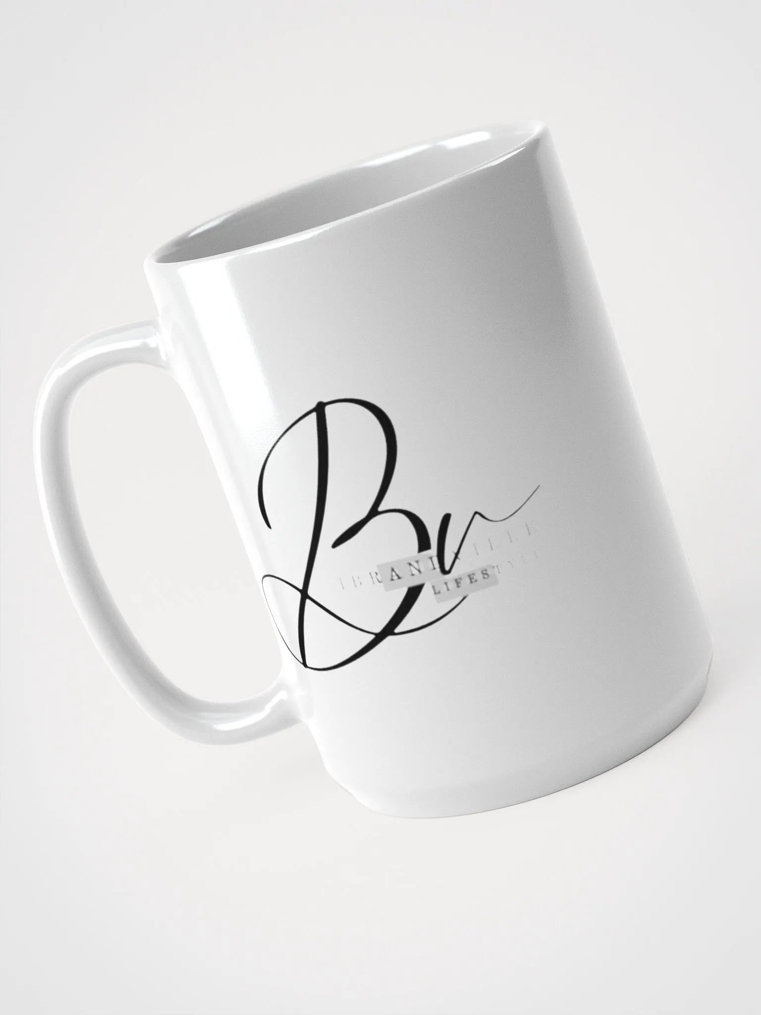 Dynamic Initial White Glossy Mug product image (3)