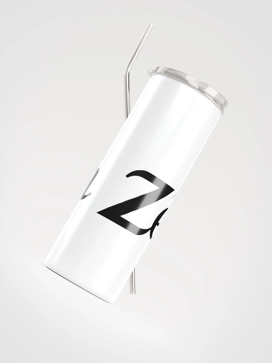 Zenith 20oz Vacuum-Insulated Stainless Steel Tumbler with Straw - White Mountain Design product image (4)