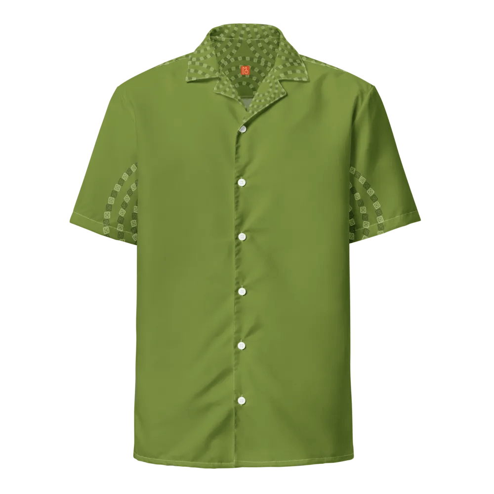 Optical Sun Icon / MO Hawaiian Shirt /| Olive product image (1)