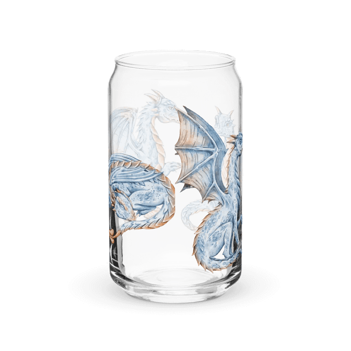 Frosty Blue Dragon Glass Can Sipper product image (6)