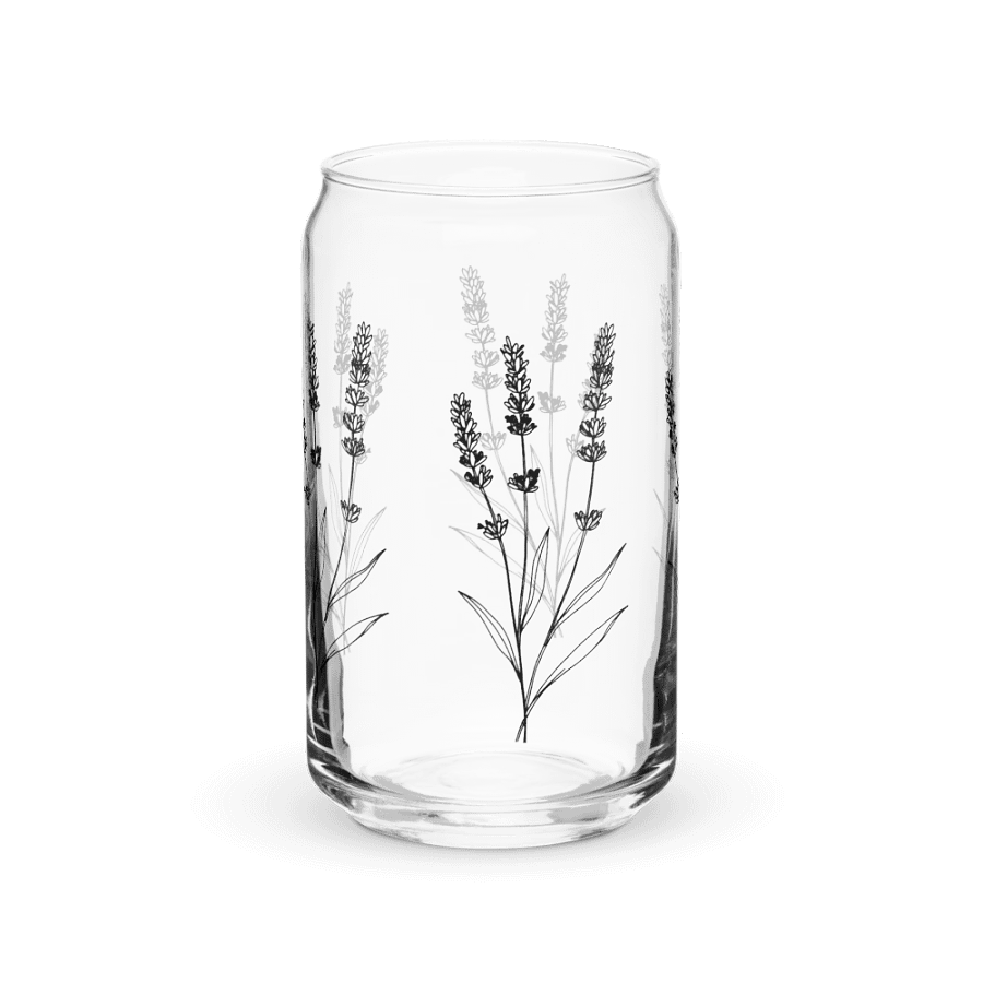 Lavender Sip in Style: Can-Shaped Glass product image (10)