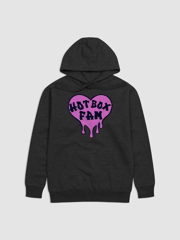 UNISEX HOT BOX FAM SOLID PINK LOGO HOODIE product image (8)