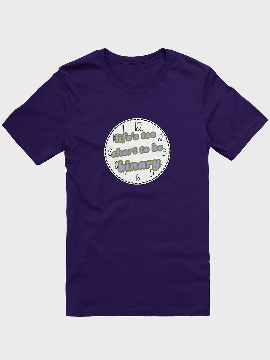 life's too short to be binary genderqueer t-shirt product image (1)
