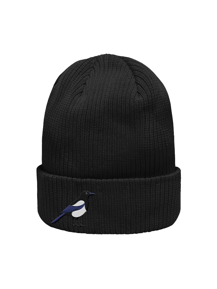 Magpie Melody Embroidered Organic Beanie product image (2)