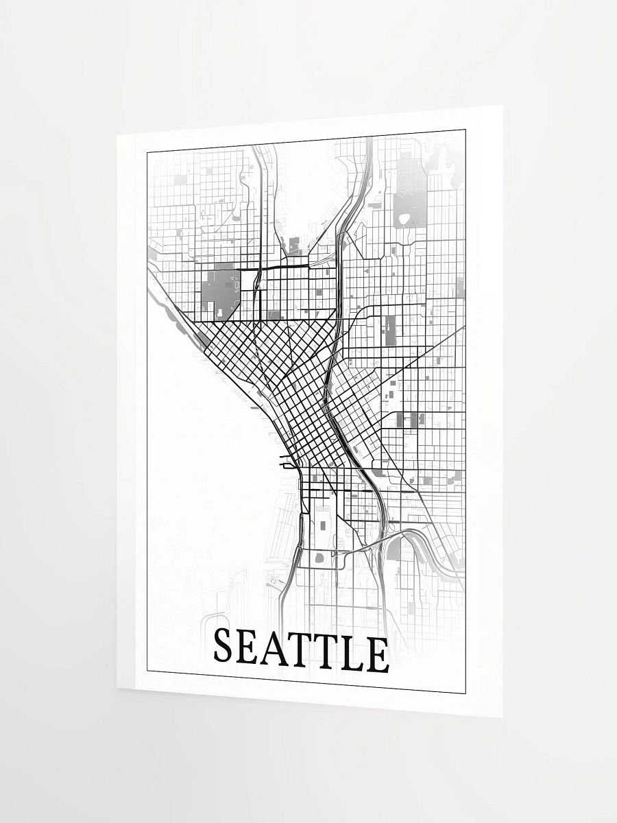 Seattle, Washington, USA, city map print product image (6)