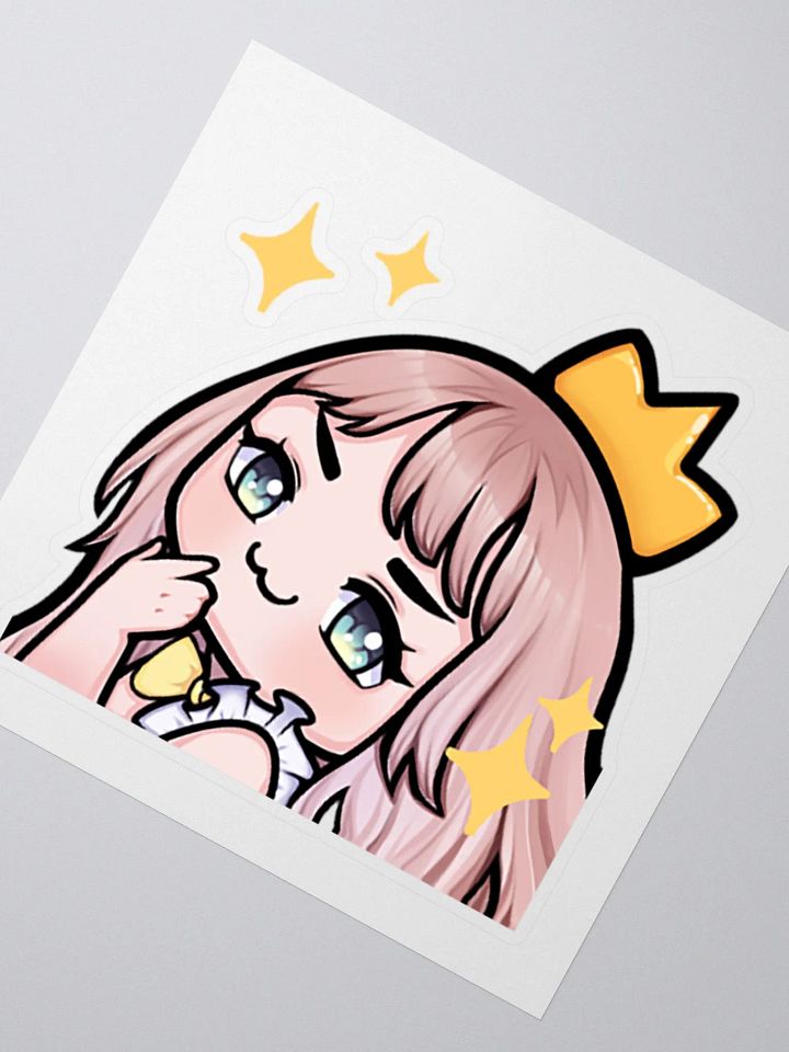 Lara Silverfox Vtuber Kawaii Smug Sticker Scuff Queen v1 product image (2)