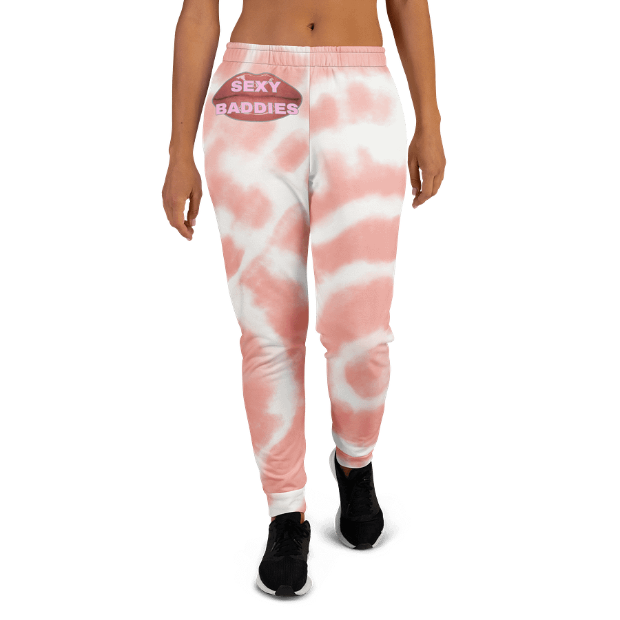 Glossy SexyBaddies Lips Tie-Dye Lips Women's Joggers Circle Tie Dye 3 product image (2)