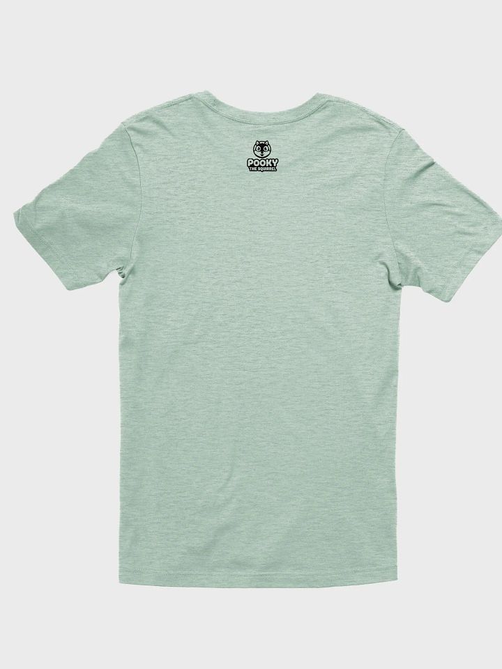 Super Soft and Flattering Tee: Official Pooky Logo, both on front and back. Green product image (2)