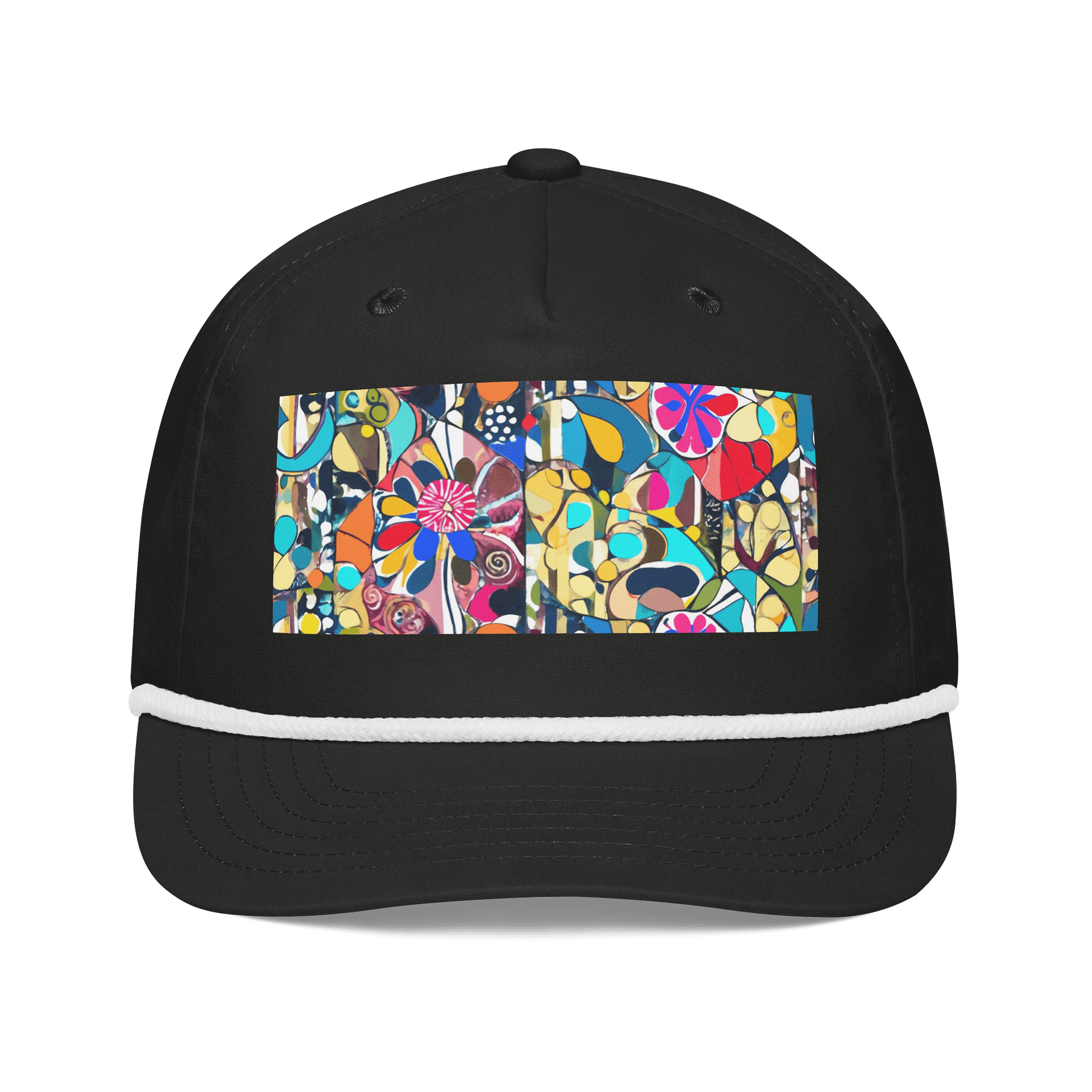 Vibrant Geometric Floral Cap product image (1)