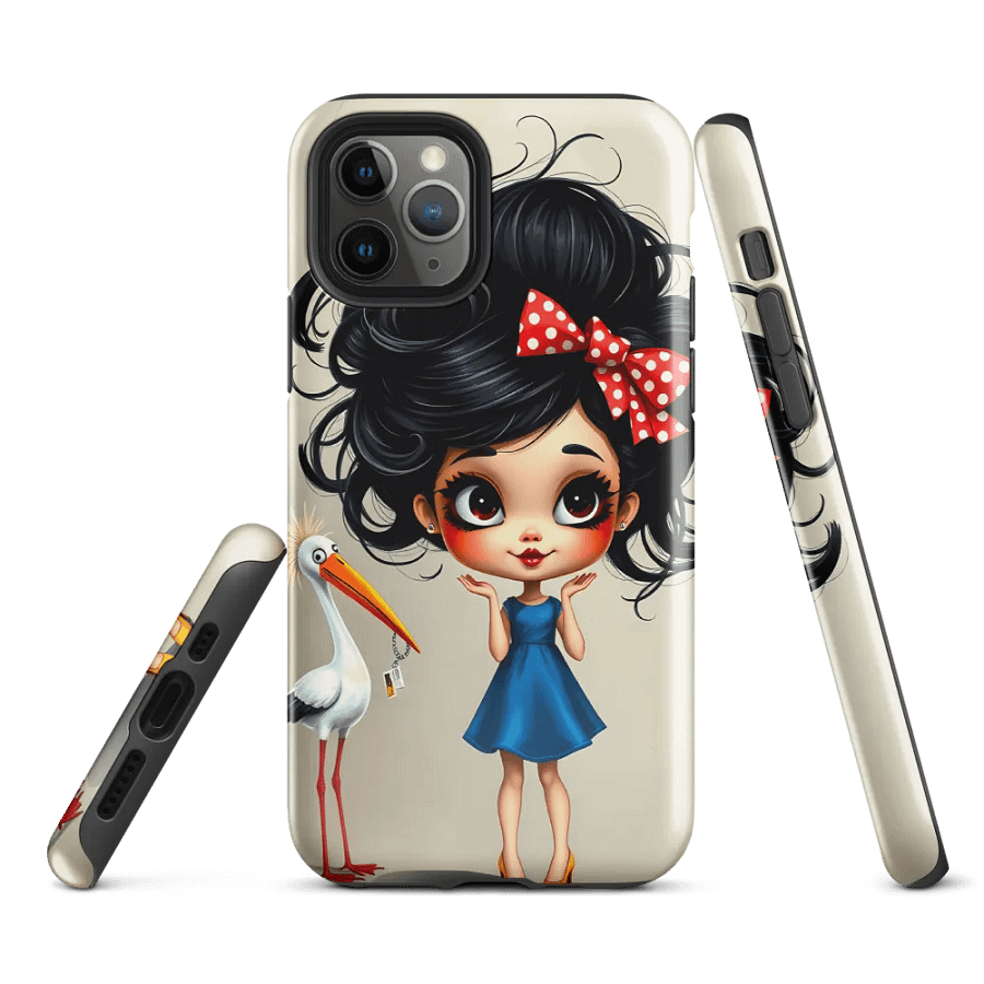 Whimsical Stork Delivery iPhone® Tough Case product image (2)