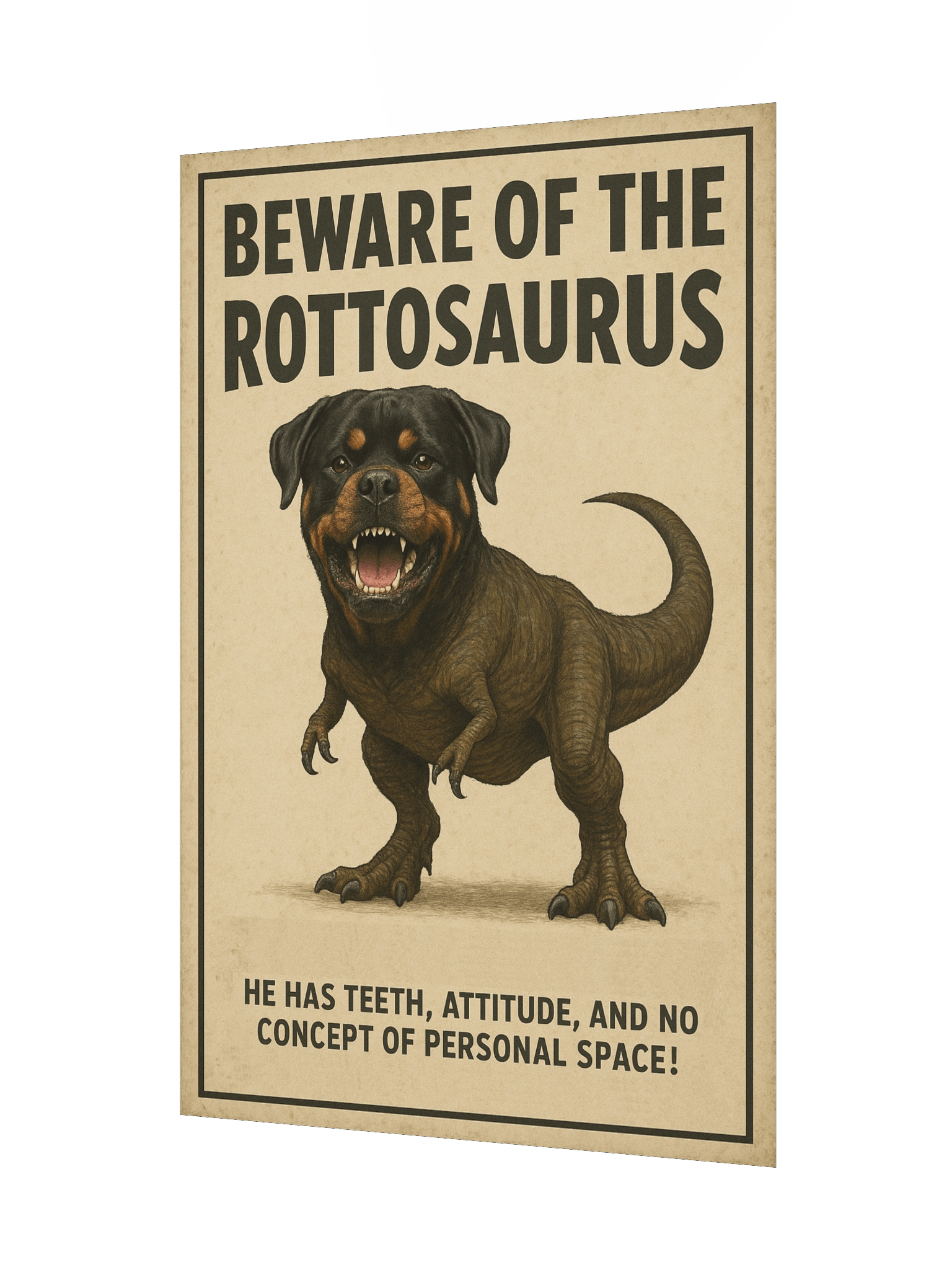 Beware of the Rottosaurus Poster product image (8)