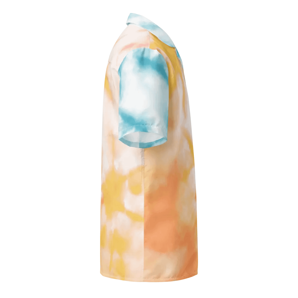 Pastel Colored Tie Dye All-over Printed Hawaiian Shirt product image (5)