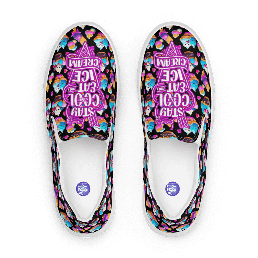 Ice Cream All Over Print Slip On Shoes product image (11)