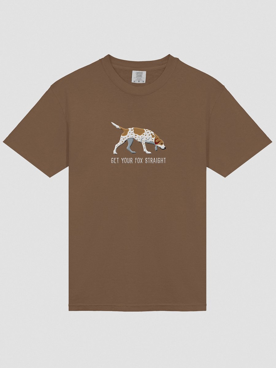 Get Your Fox Straight T-Shirt(Embroidered) of an American Foxhound(Tan & White) product image (23)