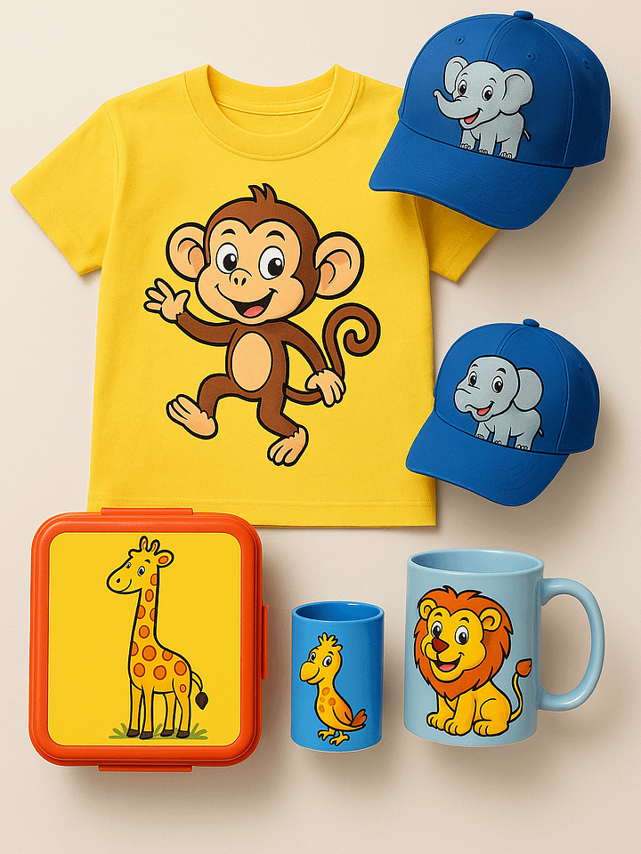 40+ Funny Jungle Animals Vector Graphics Instant Download product image (2)