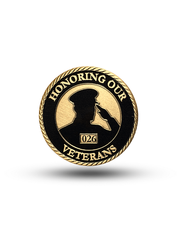 Honoring Our Veterans – Limited Edition Duty & Valor Challenge Coin Benefitting Wounded Warriors Project product image (2)