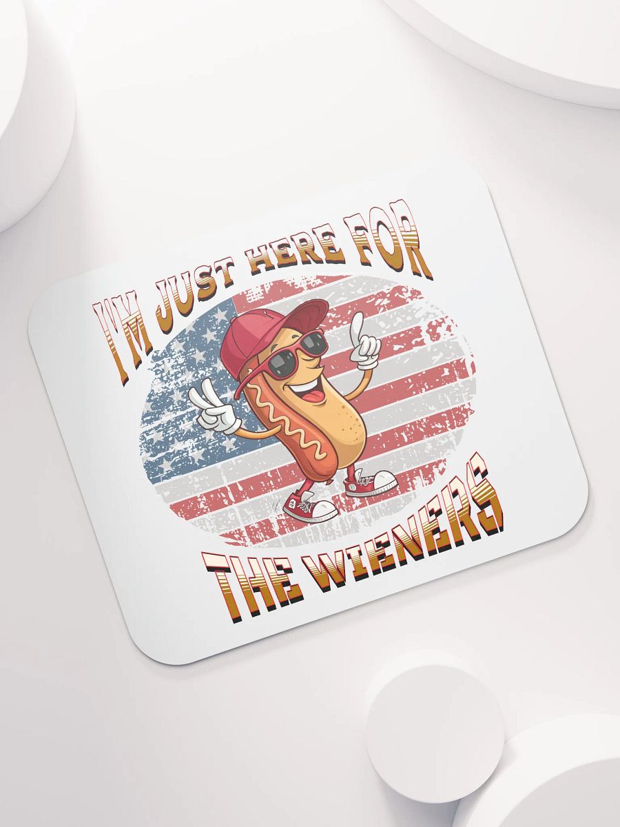 Im Just Here For The Wieners Hot Dog Wonderland Mouse Pad product image (5)