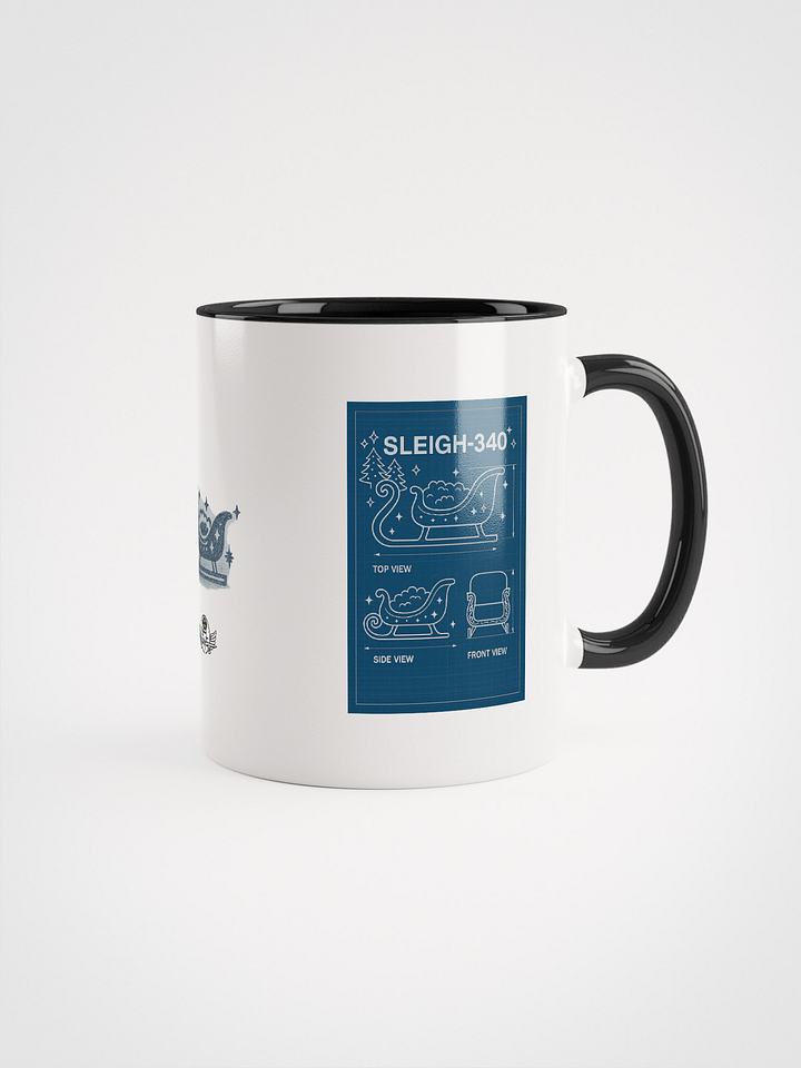 "SLEIGH-340" Technical Drawing Mug product image (1)
