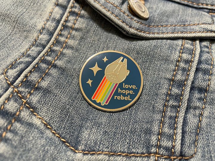 Love. Hope. Rebel. Enamel Pin product image (1)