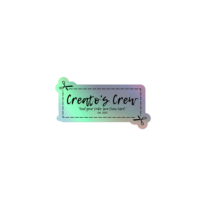 Crew Holographic Logo Sticker product image (1)